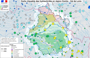 Débit rivières Région CVL Dreal