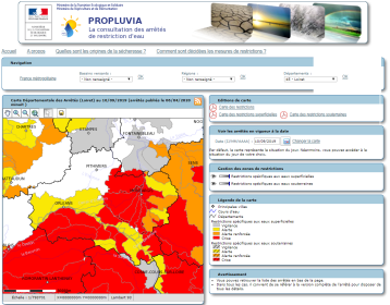 Restriction usage eau Propulvia