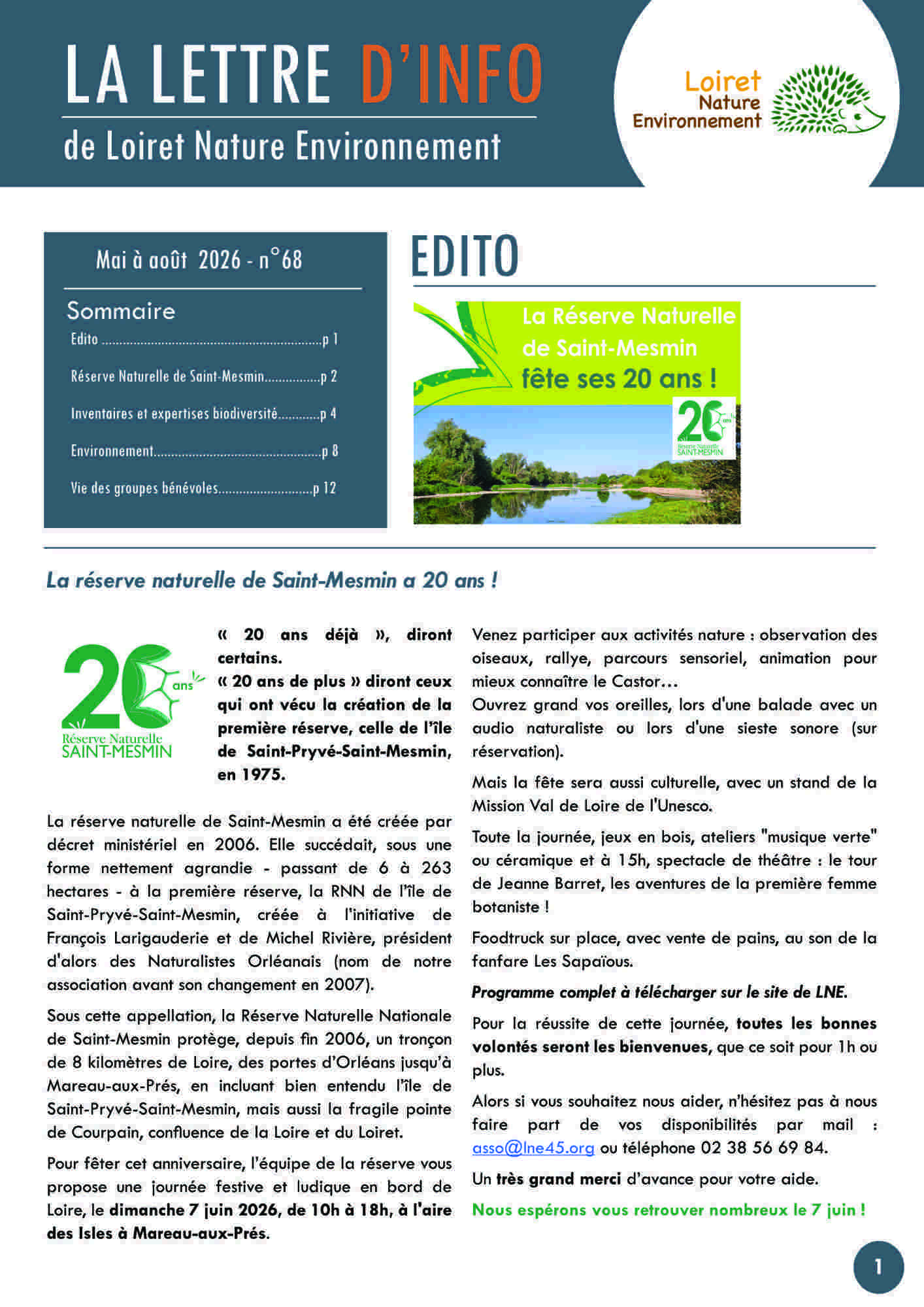 LNE Lettre Info 62 1