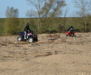 Quad en bord de Loire